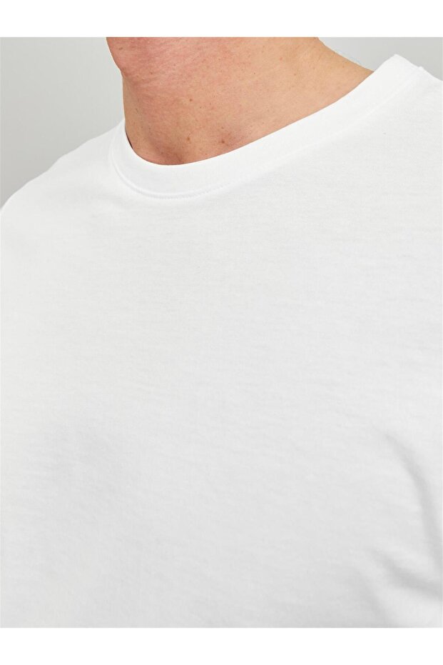 JJEORGANIC BASIC TEE SS O-NECK NOOS White - 3