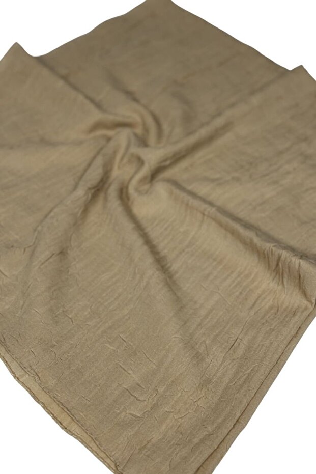 Bambu Kraş Eşarp - Bej - 1