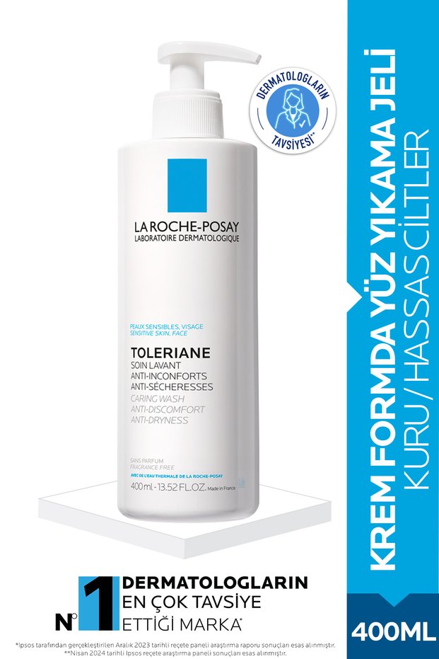 Toleriane Caring Wash 400 ml - Moisturizing Cleansing Gel
