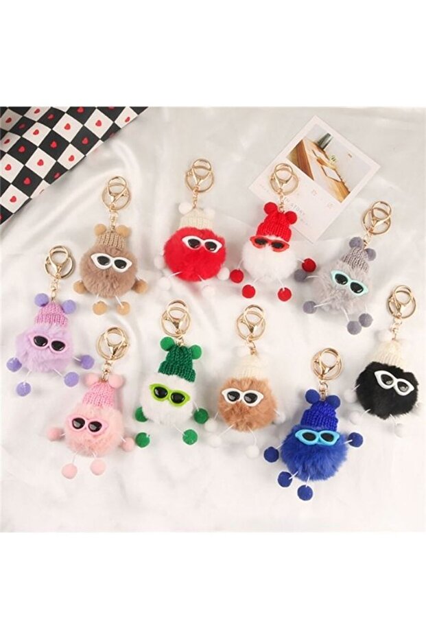 سلسلة مفاتيح قطيفة (يتم إرسال نموذج واحد بشكل عشوائي) - 2