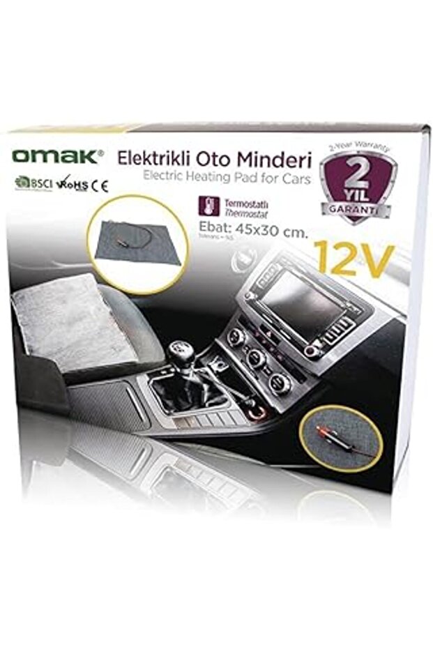 Elektrikli Oto Minderi Termostatlı 12v