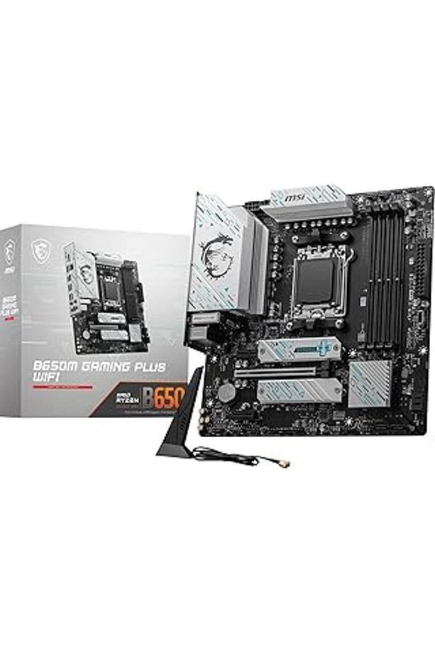 mb b650m gaming plus wifi am5 ddr5 7200mhz(oc) hdmi dp m.2 usb3.2 2.5g lan wi-fi 6e matx - 1