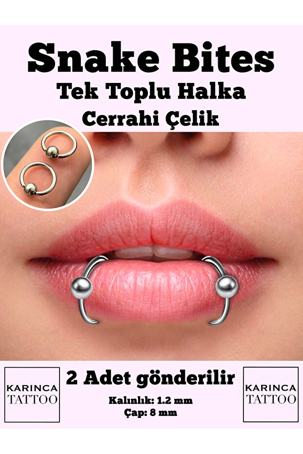 Snake Bites Piercing (2 adet) - 1
