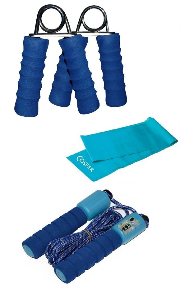 Set of 3 Conditioning Fitness Sports Jumping Rope Pilates Exercise Resistance Band Hand Finger Strengthening Hand Spring