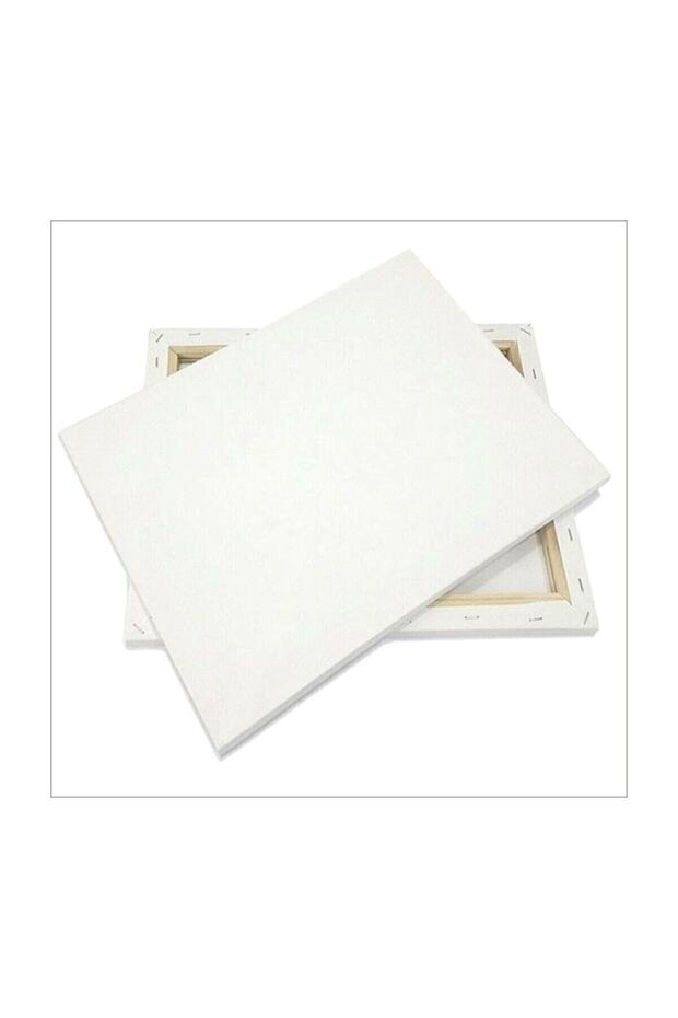 Akrilik Boya 25*35 Cm Tuval 3 Adet Fırça 1 Adet Palet 4'lü Set - 3