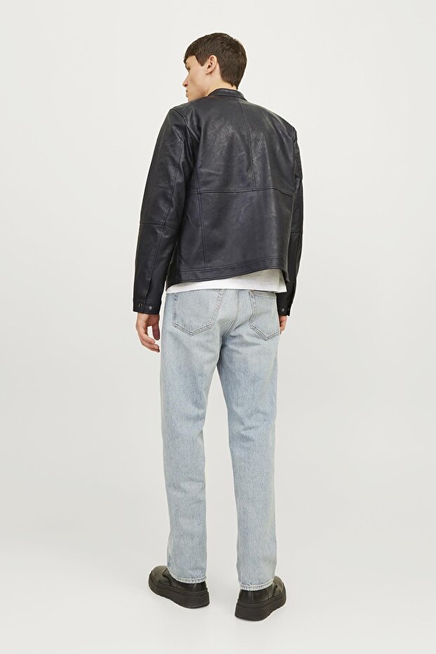 JJEDYLAN PU BIKER JACKET NOOS - 6