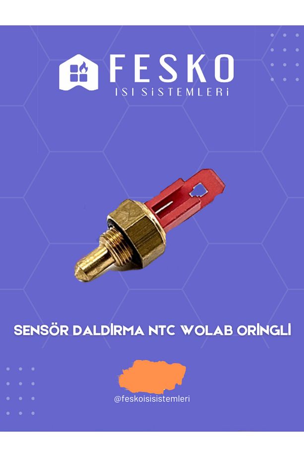 Atron Kombi Sıcak Su Sensörü Kombi Ntc Isı Termostat Sensör - 1