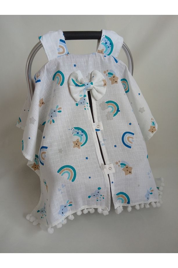 % 100 pamuk muslin puset örtüsü - 1