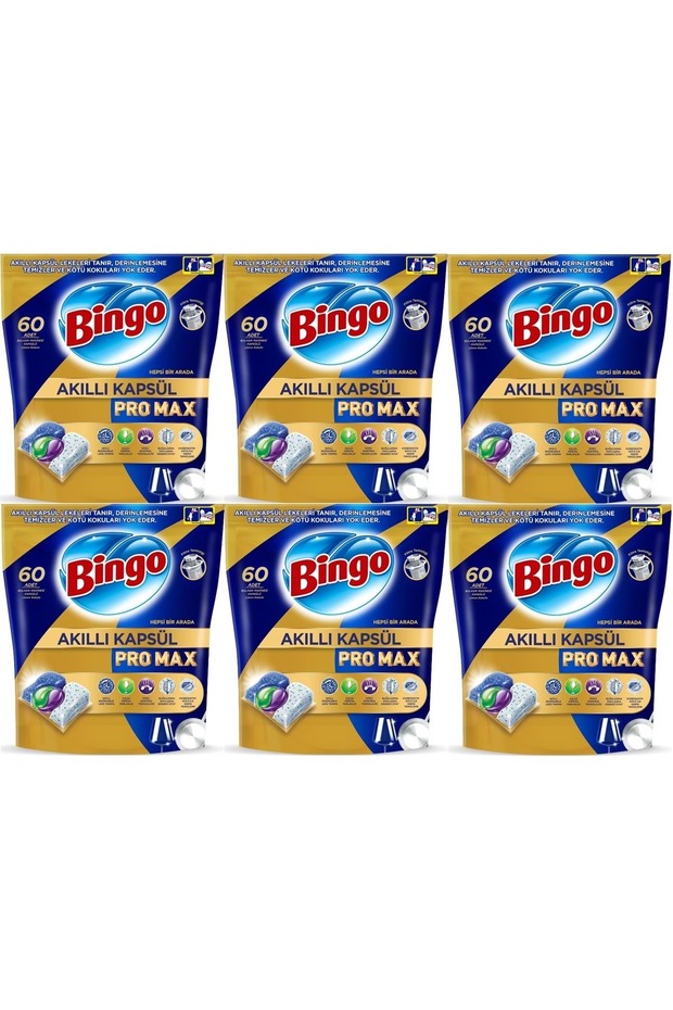 Akıllı Kapsül Pro Max Bulaşık Makinesi Deterjanı Tableti 360 Adet Limon Kokulu (6PK*60) - 1
