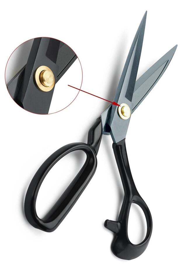 28cm Stainless Steel Sharpenable Professional Black Tailor Scissors - in A-275 Custom Box