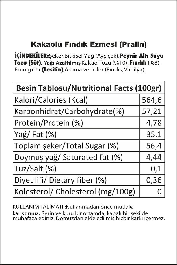 Kakaolu Fındık Ezmesi Bomba Pralin 1 Kg - 3