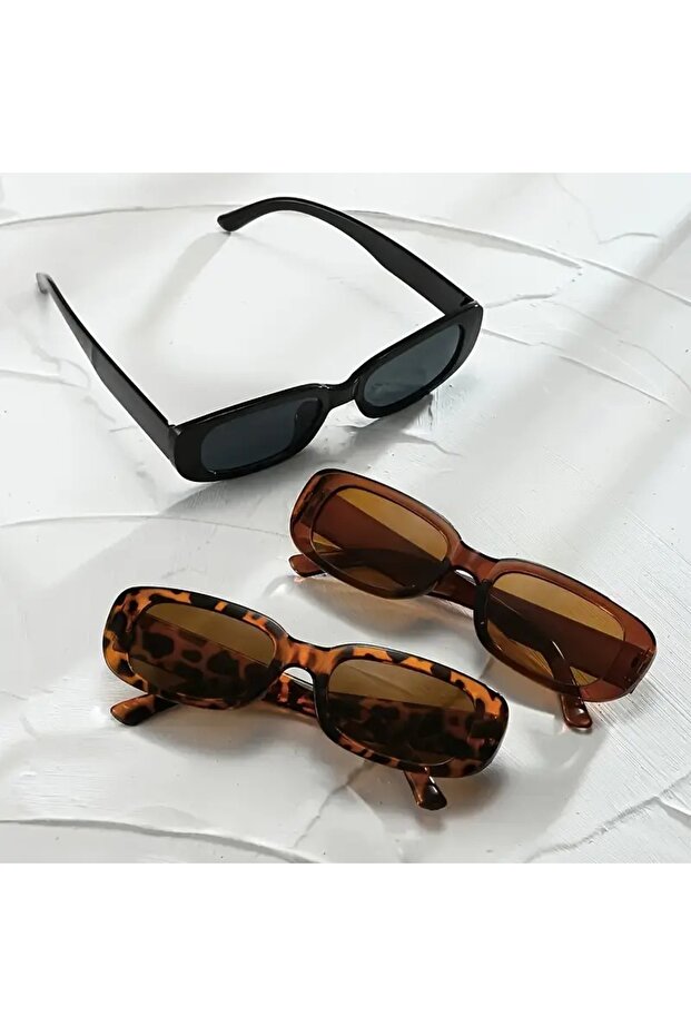 3'Lü Set   Moda Retro Gözlük - 2