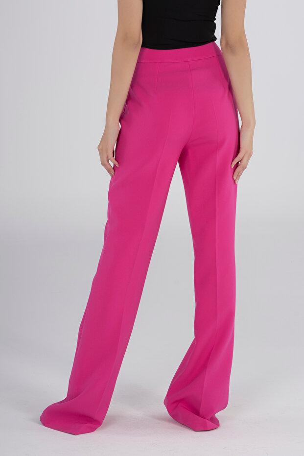 KREP KUMAŞ FLARE PANTOLON - 4