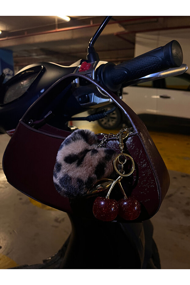 إكسسوار حقيبة الكرز الأحمر، زخرفة، سحر، سلسلة المفاتيح - 8