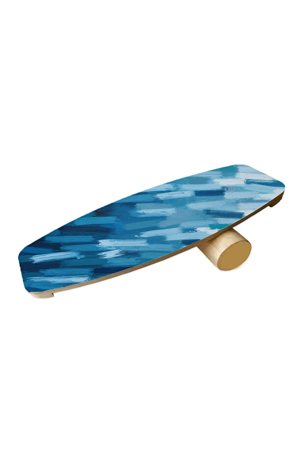 Wooden Printed Balance Board Rocket Balance Board Rocket Gym Board