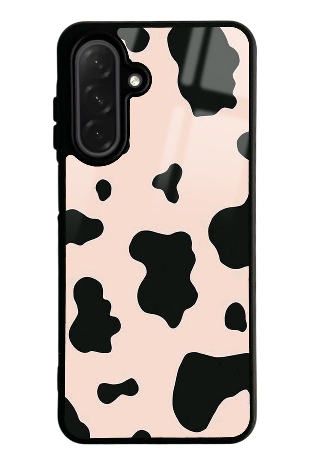 Samsung A26 Glossy Phone Case with Pink Milky Design
