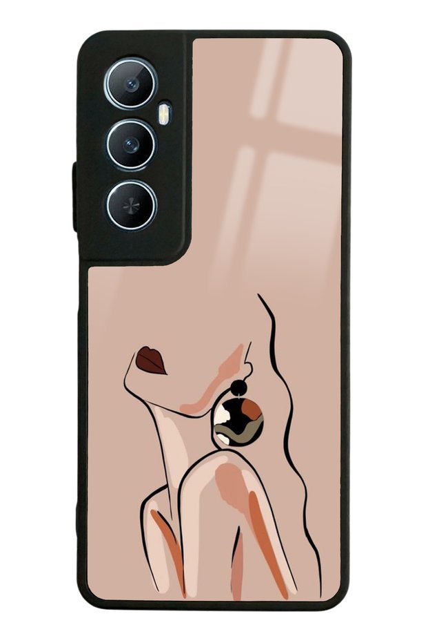 Oppo Realme C65 Silhouette Design Glossy Phone Case