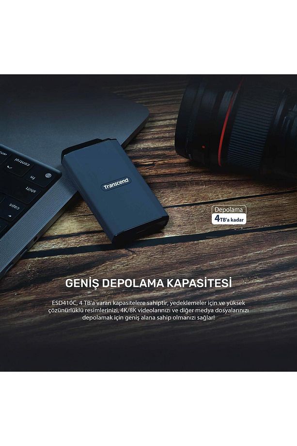 TS1TESD410C 1TB USB/Type-C 20Gbps 2000/2000MB/s Taşınabilir Harici SSD - 5