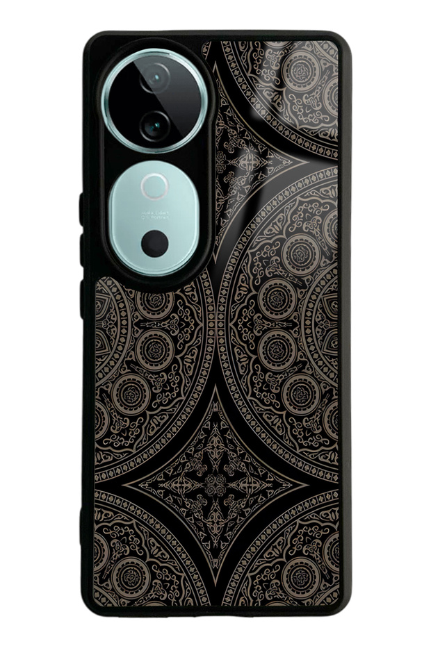 Vivo V40 Glossy Phone Case with Ottoman Motif Design