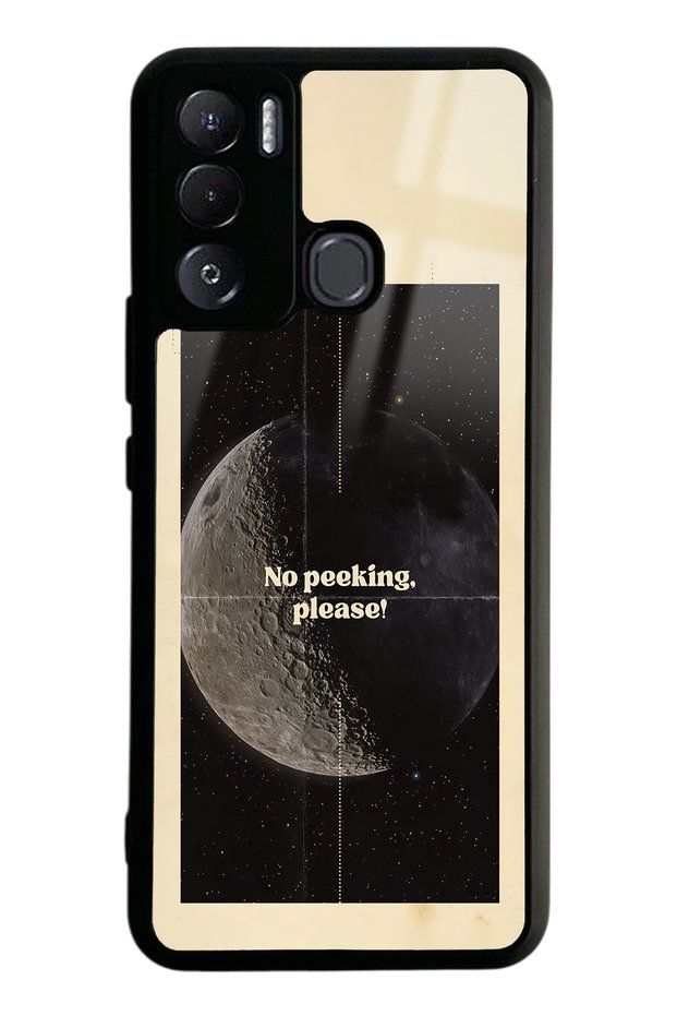 غلاف هاتف لامع بتصميم مميز لهاتف Tecno Pova Neo Peeking