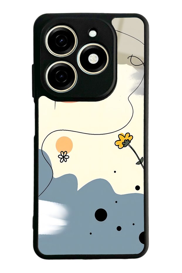Tecno Spark 20 Nude Daisy Design Glossy Phone Case