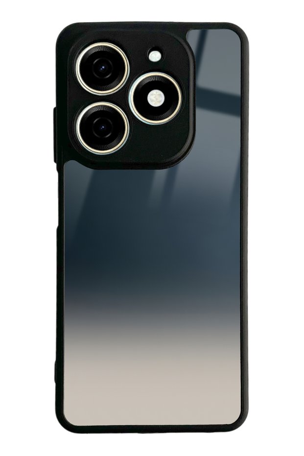 غلاف هاتف لامع بتصميم انتقالي أزرق لهاتف Tecno Spark 20