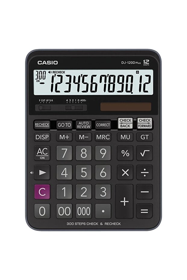 DJ-120D Plus İşlem Kontrollü 12 Hane Masa Üstü Hesap Makinesi - 2