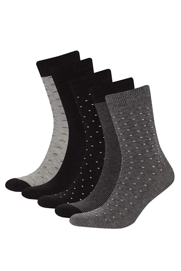 New Season Men's 5-Piece Cotton Long Socks