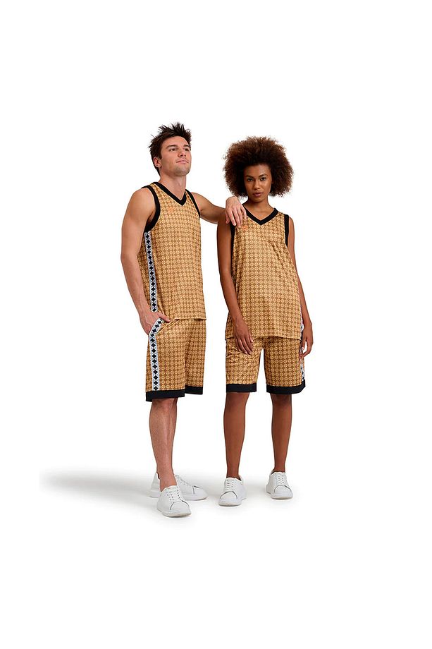 50th Bermuda Mesh Unisex Sarı Günlük Stil Şort 006454313 - 3