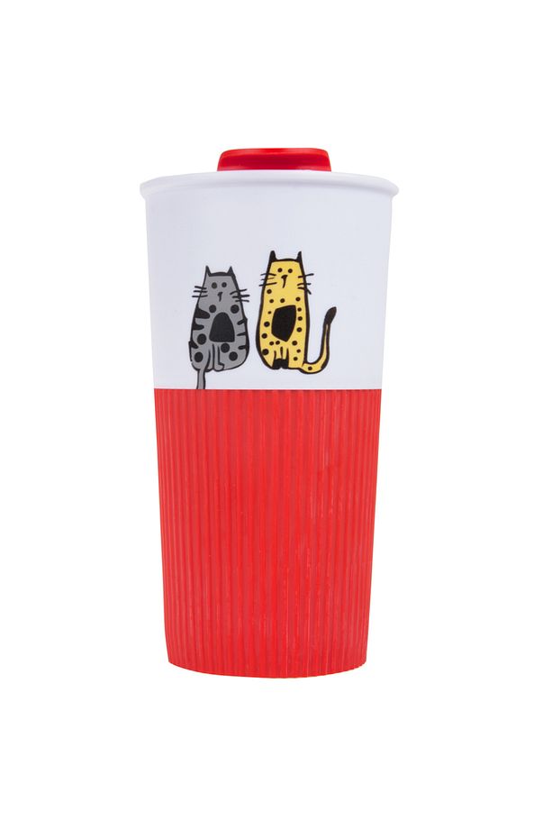 Cats 450 ml Plastik Mug - 8