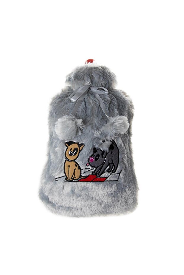 Dogs Gri Peluş Sıcak Su Torbası