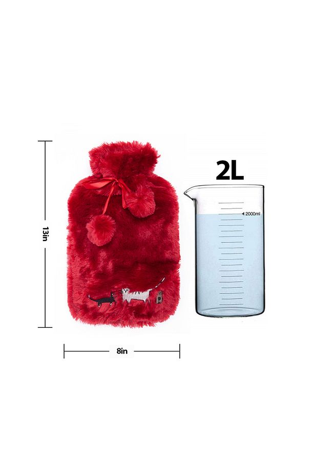 Cats Bordo Peluş Sıcak Su Torbası - 9