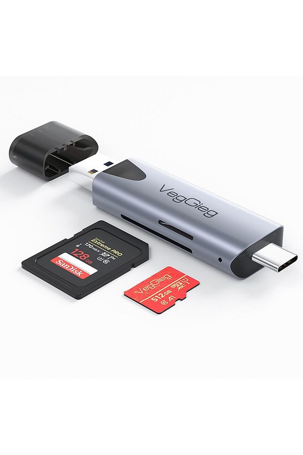 Type-c Ve Usb 2.0 Sd-microsd Tf Kart Okuyucu - 1