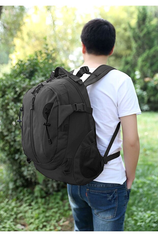 Black Backpack - 36l Capacity - 8
