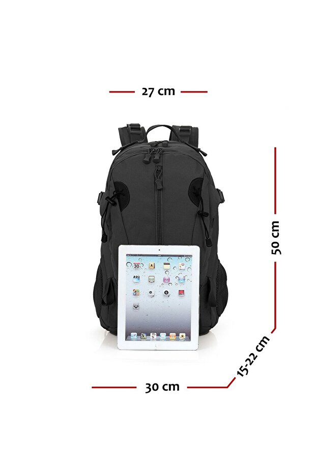 Black Backpack - 36l Capacity - 4