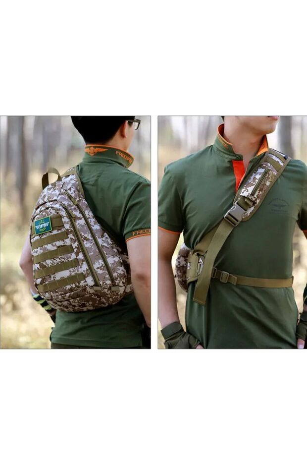 Single Shoulder Camouflage Tactical Backpack - 5