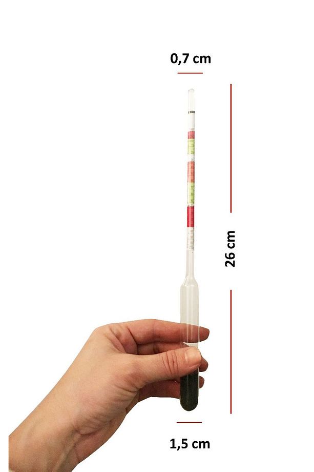 Alkolmetre Hidrometre Ve 250ml Mezür Seti - 3