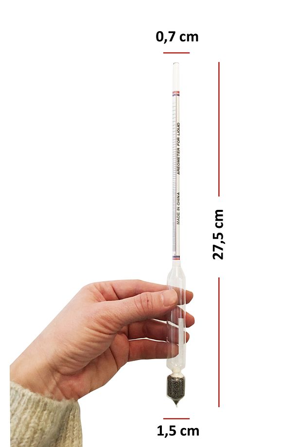 Alkolmetre Hidrometre Ve 250ml Mezür Seti - 2