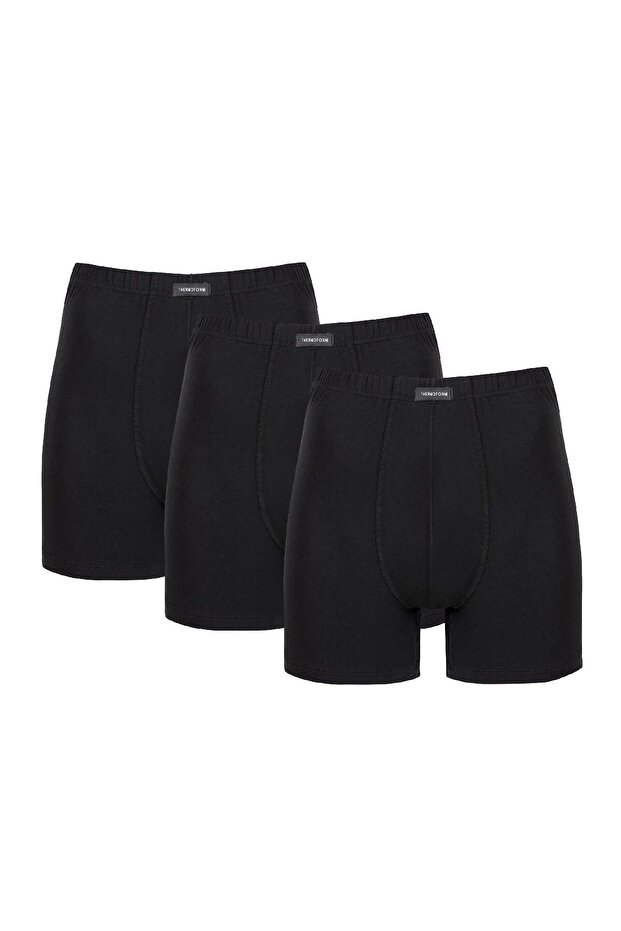 Bambu Erkek Şort Siyah 3'lü Paket - 1