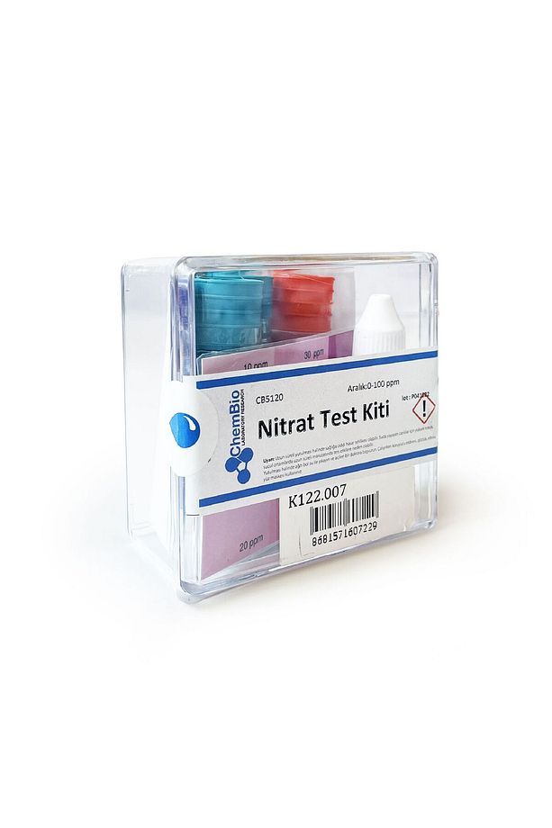Nitrat Test Kiti 0-100 Ppm Kolorimetrik 100 Test Su Havuz Akvaryum Nitrate - 8