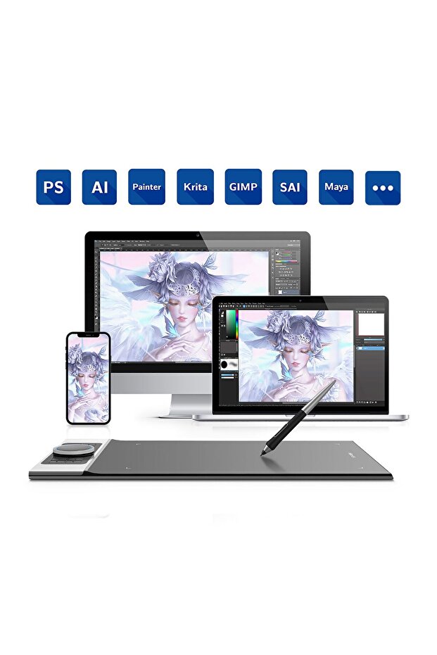 Deco Pro Mw Bluetooth Kablosuz Grafik Tablet Medium - 6