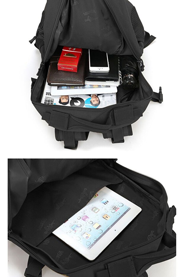 Black Backpack - 36l Capacity - 5
