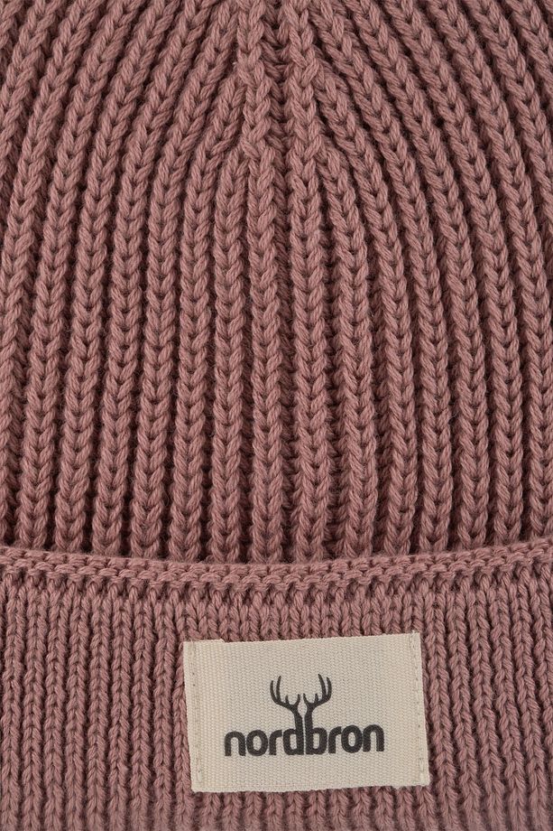 Unisex Açık Gül Yumuşak Pamuklu Bere Düz Esnek Çift Katlamalı Kışlık Logolu Basic Triko Cuat - 6