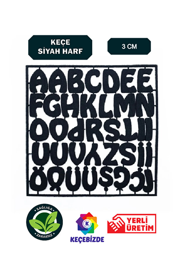 حروف سوداء مقاس 3 سم