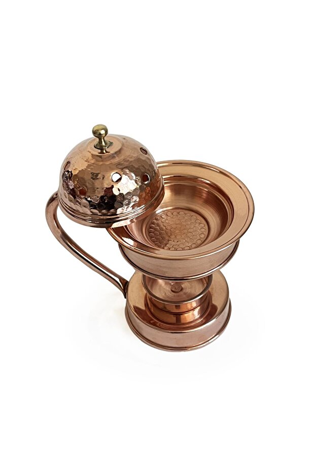 Bakır Buhurdanlık Ayaklı Tütsülük Aromaterapi - 8