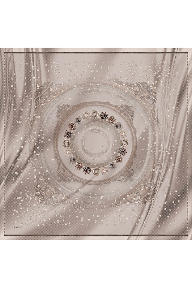 Armine Silk Scarf 8018D (Twill) (Nostalgia)-66