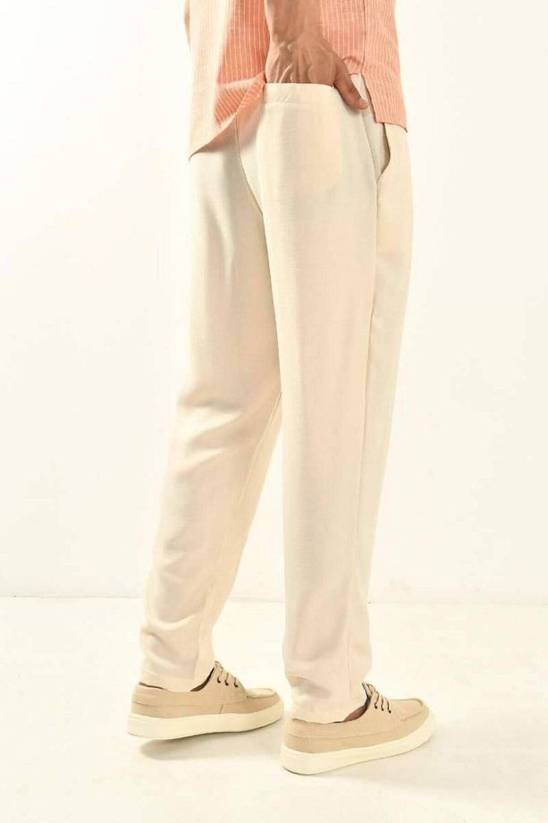 Ekru Basic Pantolon - 5