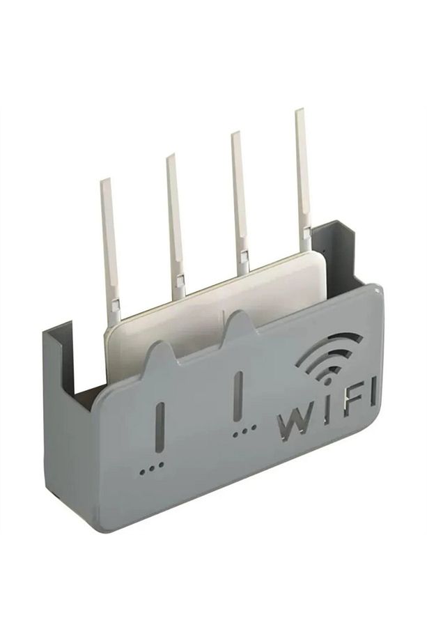 Beyaz Polikarbon Wifi Kutusu Kedi Desenli Duvar Asılabilir Sigorta Ve Modem Saklama Kutusu 25x15x6 C - 6