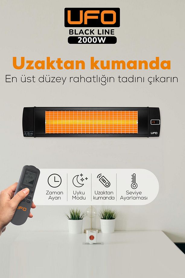 Black Line 2000 W Uk Duvar Tipi Dikey Ve Yatay Kullanım - 3