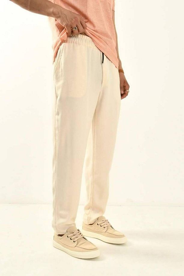 Ekru Basic Pantolon - 3